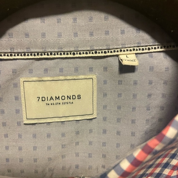 7 Diamonds Short Sleeve Button Up - Picture 2 of 5